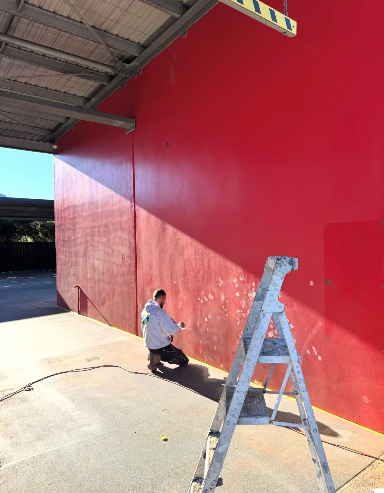 Commercial painting in Wollongong — a freshly painted retail shopfront exterior