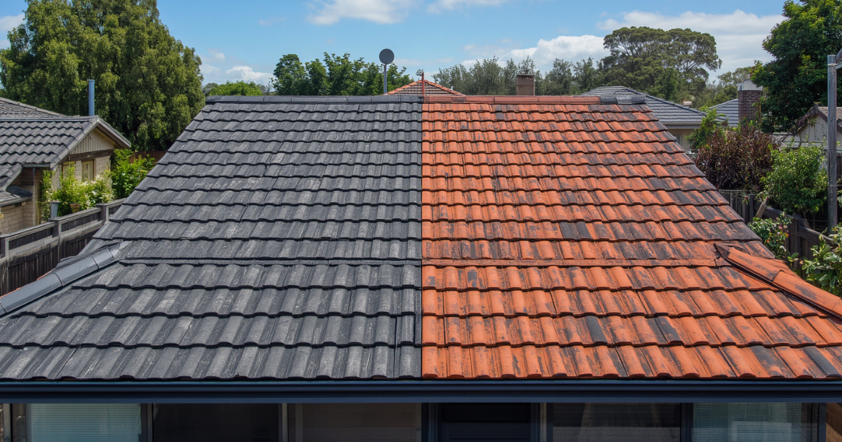 How Long Does Roof Paint Last in the Illawarra? 1 Comparison of Illawarra roof in good paint condition vs end of paint life